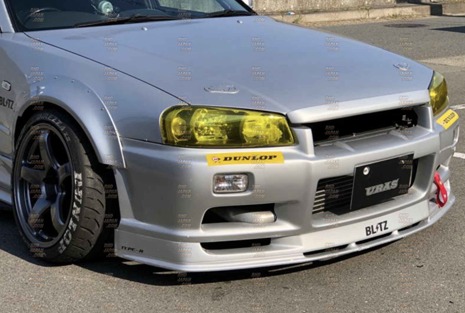 URAS Full Aero Body Kit 3PC Set Type-R - Skyline R34 2-Door - RHDJapan